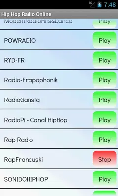 Hip Hop Radio Online android App screenshot 0