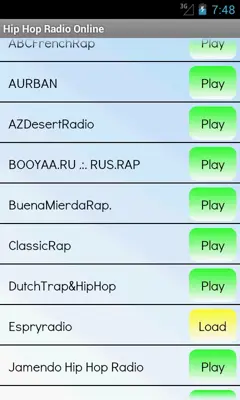 Hip Hop Radio Online android App screenshot 1